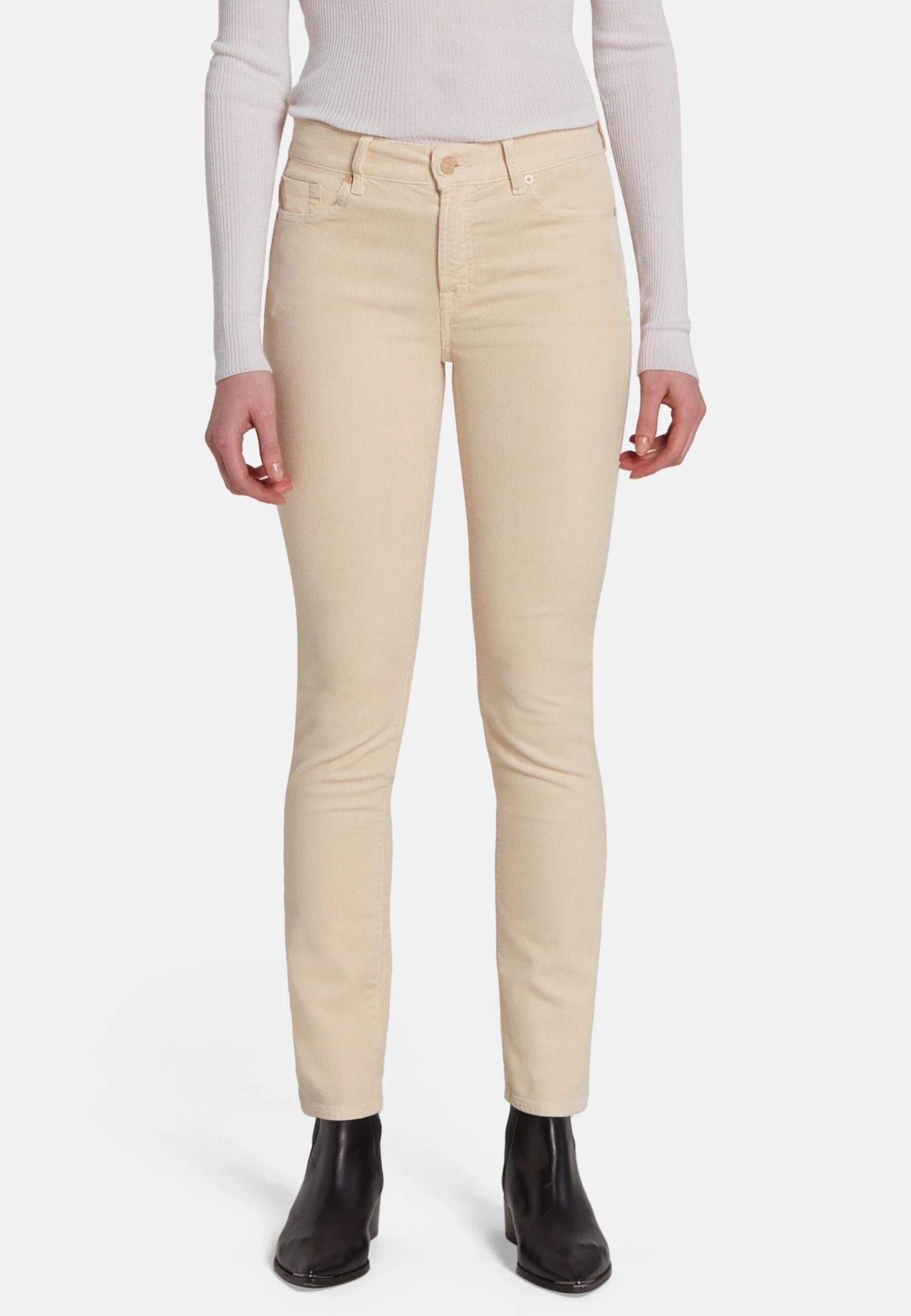 7 For All Mankind Slim Fit RoxannePantaloniWhite Donna Pantaloni 7F121A07L-A11 3 7 For All Mankind Slim Fit RoxannePantaloniWhite Donna Pantaloni 7F121A07L-A11
