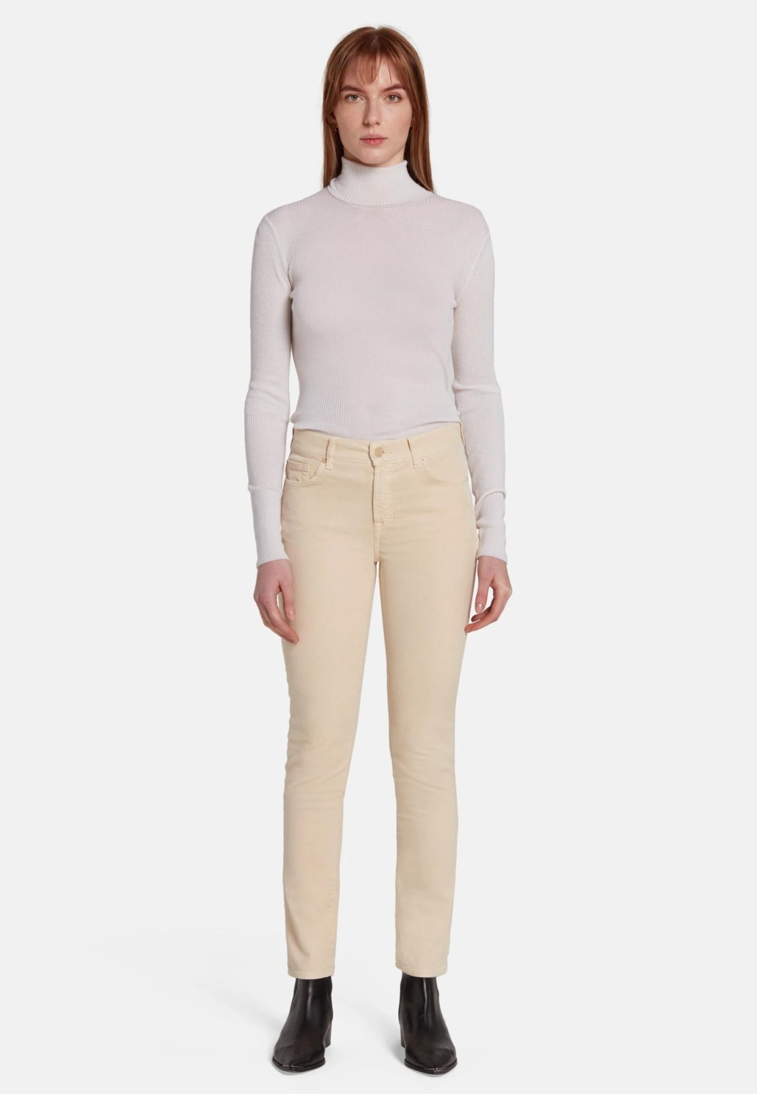 7 For All Mankind Slim Fit RoxannePantaloniWhite Donna Pantaloni 7F121A07L-A11 4 7 For All Mankind Slim Fit RoxannePantaloniWhite Donna Pantaloni 7F121A07L-A11 - immagine 2