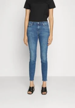 7 For All Mankind Hw Skinny Slim Illusion OuterJeans Skinny FitMid Blue Donna Jeans 7F121N100-K11