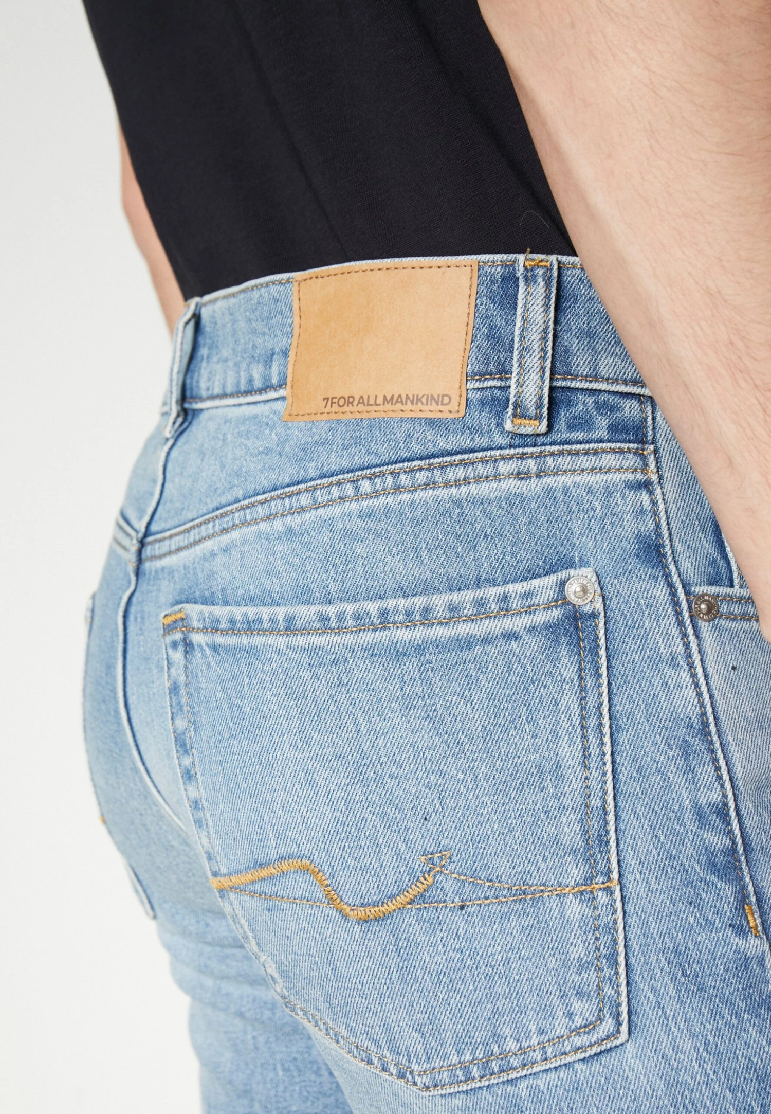 7 For All Mankind Slimmy WanderJeans Slim FitLight Blue Uomo Jeans 7F122G0FO-K11 7 7 For All Mankind Slimmy WanderJeans Slim FitLight Blue Uomo Jeans 7F122G0FO-K11 - immagine 5