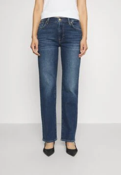 7 For All Mankind Ellie Straight LuxvindeesouJeans A SigarettaDark Blue Donna Jeans 7F121N0YL-K11