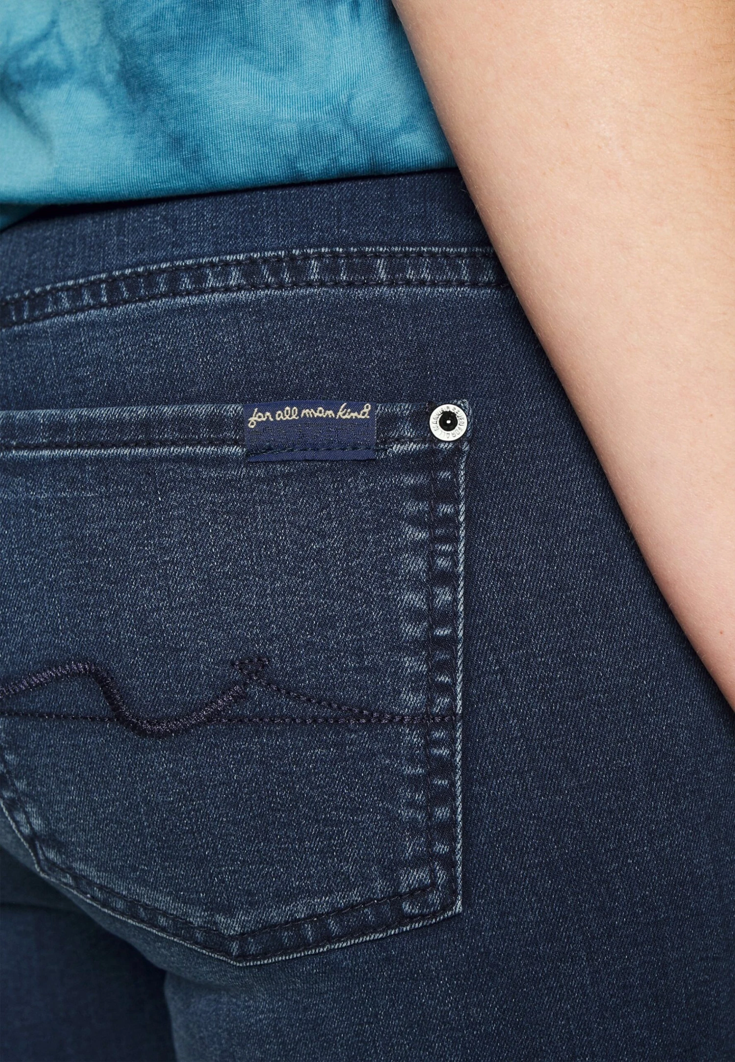 7 For All Mankind Bair Park AvenueJeans BootcutDark Blue Donna Jeans 7F121N0QW-K11 7 7 For All Mankind Bair Park AvenueJeans BootcutDark Blue Donna Jeans 7F121N0QW-K11 - immagine 5