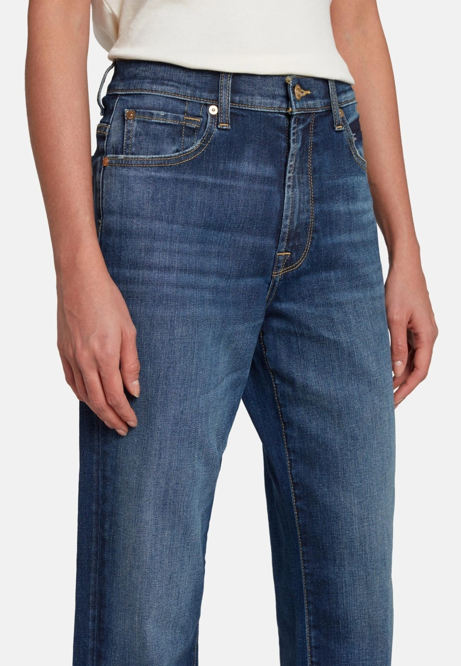 7 For All Mankind The ModernJeans A SigarettaDark Blue Donna Jeans 7F121N11F-K11 6 7 For All Mankind The ModernJeans A SigarettaDark Blue Donna Jeans 7F121N11F-K11 - immagine 4