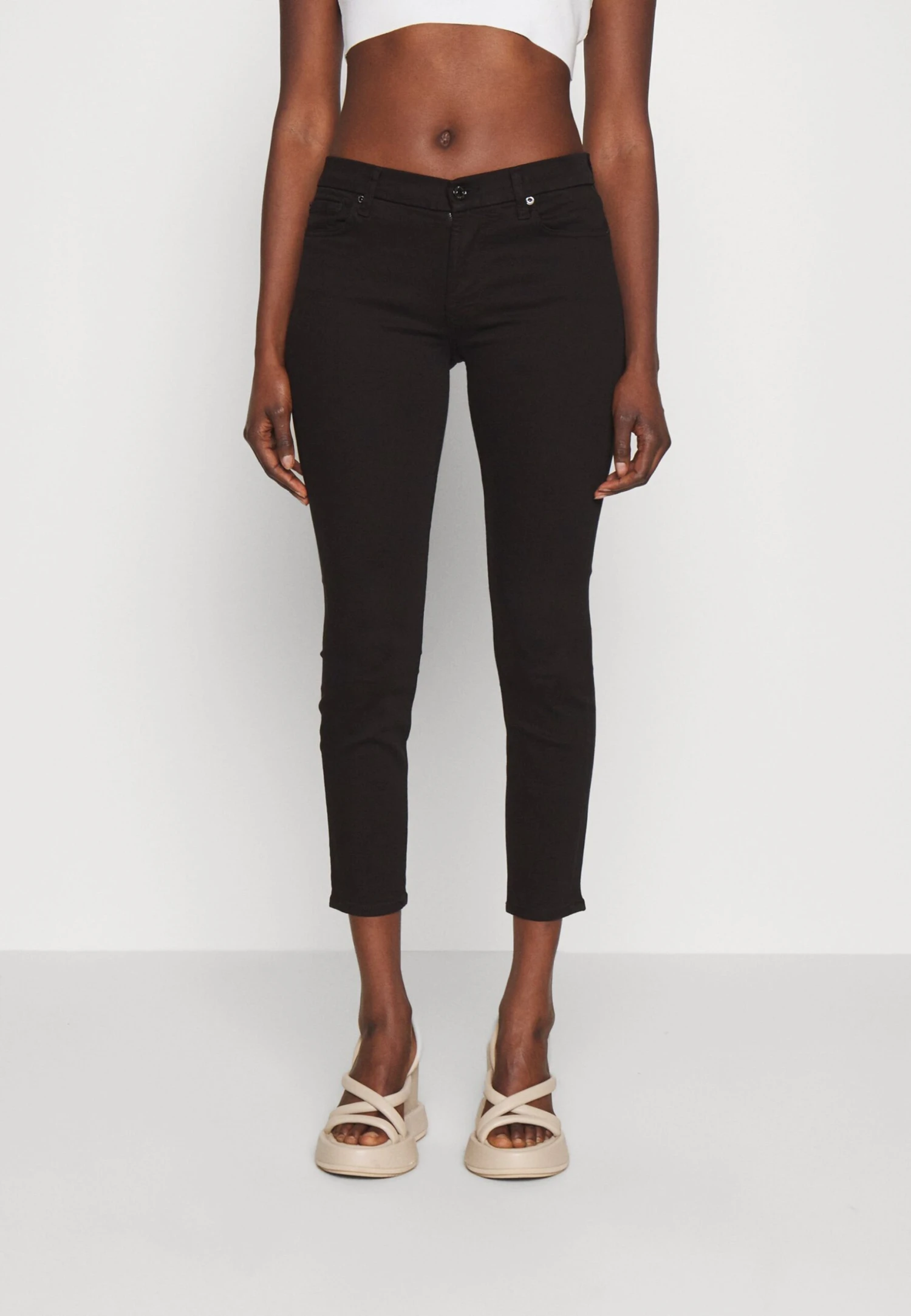 7 For All Mankind The Ankle Skinny Bair Eco Rinsed Jeans Skinny FitBlack Donna Jeans 7F121N0RK-Q11 3 7 For All Mankind The Ankle Skinny Bair Eco Rinsed Jeans Skinny FitBlack Donna Jeans 7F121N0RK-Q11