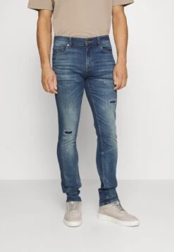 7 For All Mankind Paxtyn Stretch MisteryJeans Skinny FitMid Blue Uomo Jeans 7F122G0FF-K11