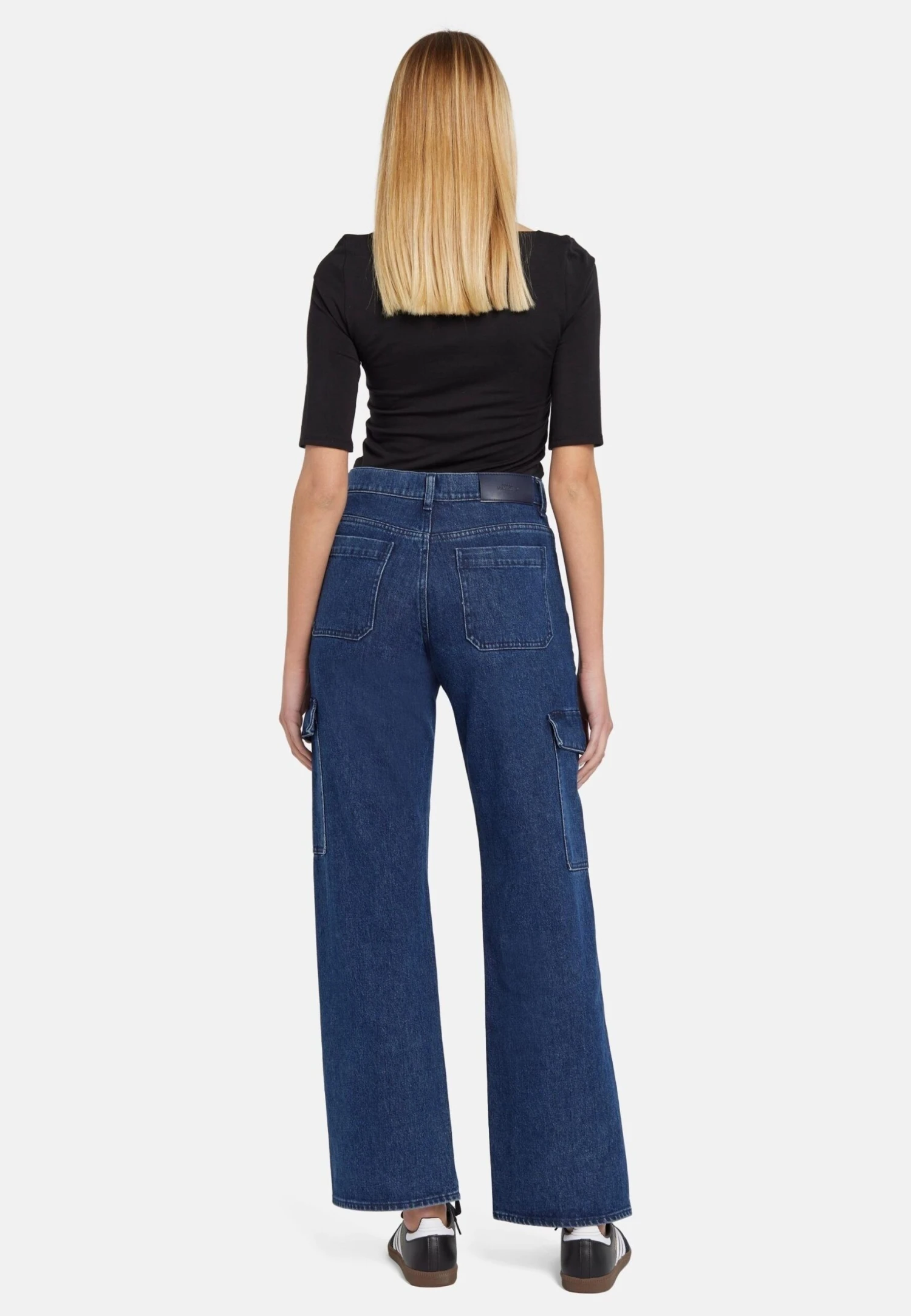 7 For All Mankind TessJeans BaggyDark Blue Donna Jeans 7F121N11Z-K11 5 7 For All Mankind TessJeans BaggyDark Blue Donna Jeans 7F121N11Z-K11 - immagine 3