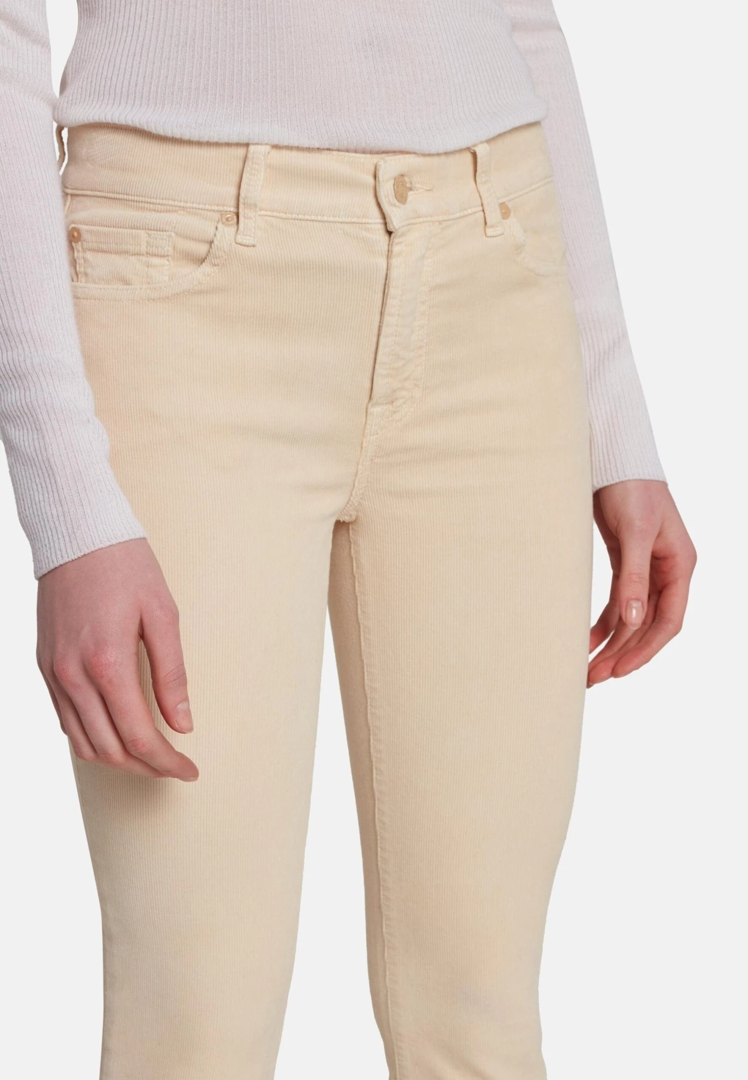 7 For All Mankind Slim Fit RoxannePantaloniWhite Donna Pantaloni 7F121A07L-A11 6 7 For All Mankind Slim Fit RoxannePantaloniWhite Donna Pantaloni 7F121A07L-A11 - immagine 4