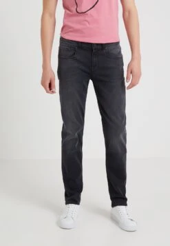 7 For All Mankind Luxe Performance PlusJeans Tapered FitWashed Black Uomo Jeans 7F122G04U-Q11