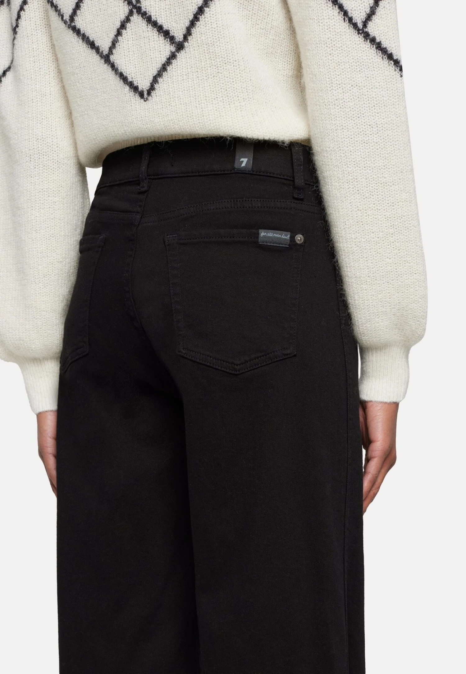 7 For All Mankind LottaJeans A ZampaBlack Donna Jeans 7F121N129-Q11 7 7 For All Mankind LottaJeans A ZampaBlack Donna Jeans 7F121N129-Q11 - immagine 5