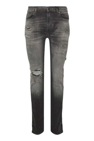 7 For All Mankind Slim Fit Stretch Tek Downtown Jeans Gray 4 7 For All Mankind Slim Fit Stretch Tek Downtown Jeans Gray - immagine 2