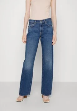 7 For All Mankind Tess Trouser ExplorerJeans BaggyMid Blue Donna Jeans 7F121N0ZZ-K11