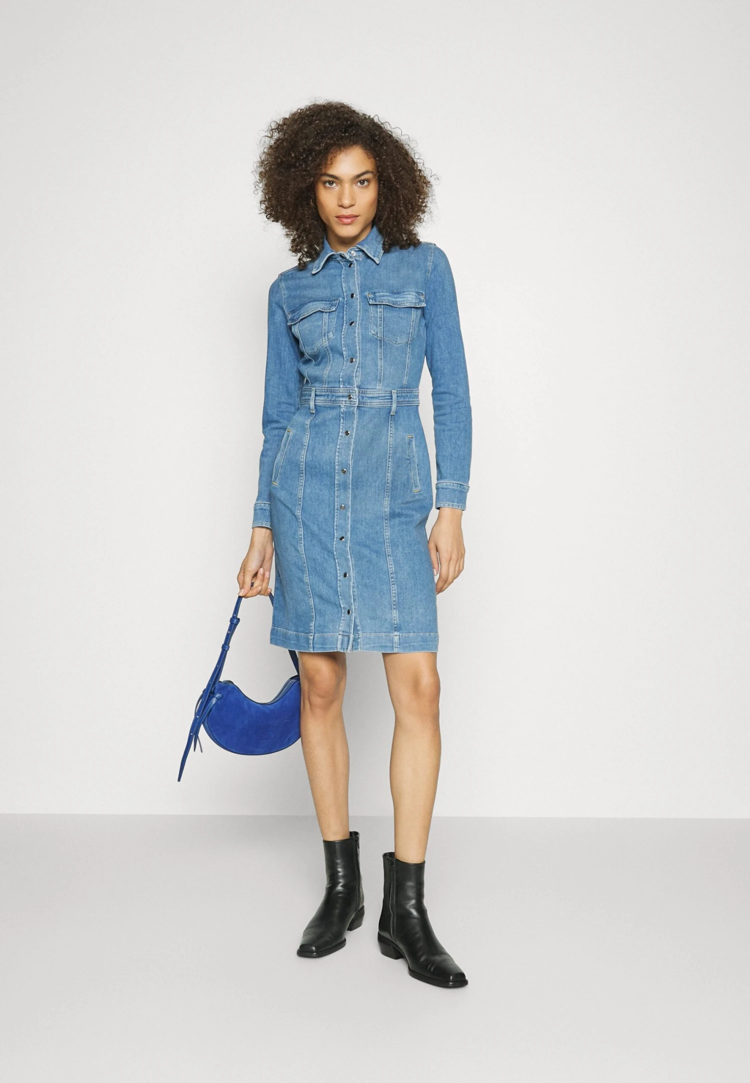 7 For All Mankind Vestito Di JeansLight Blue Donna Vestiti 7F121C015-K11 4 7 For All Mankind Vestito Di JeansLight Blue Donna Vestiti 7F121C015-K11 - immagine 2