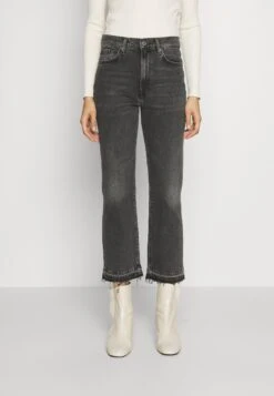 7 For All Mankind Logan Stovepipe LicoriceJeans A SigarettaBlack Donna Jeans 7F121N0Z3-Q11
