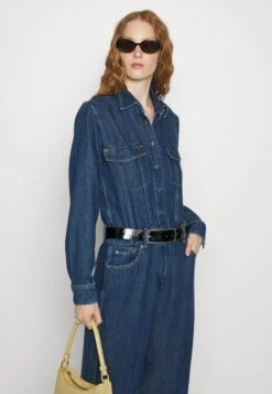 7 For All Mankind Luxe BluenoteTuta JumpsuitMid Blue Donna Tute Jumpsuit 7F121T00J-K11 -Vendite 7 For All Mankind 4966241b104e411680bc019e07638293