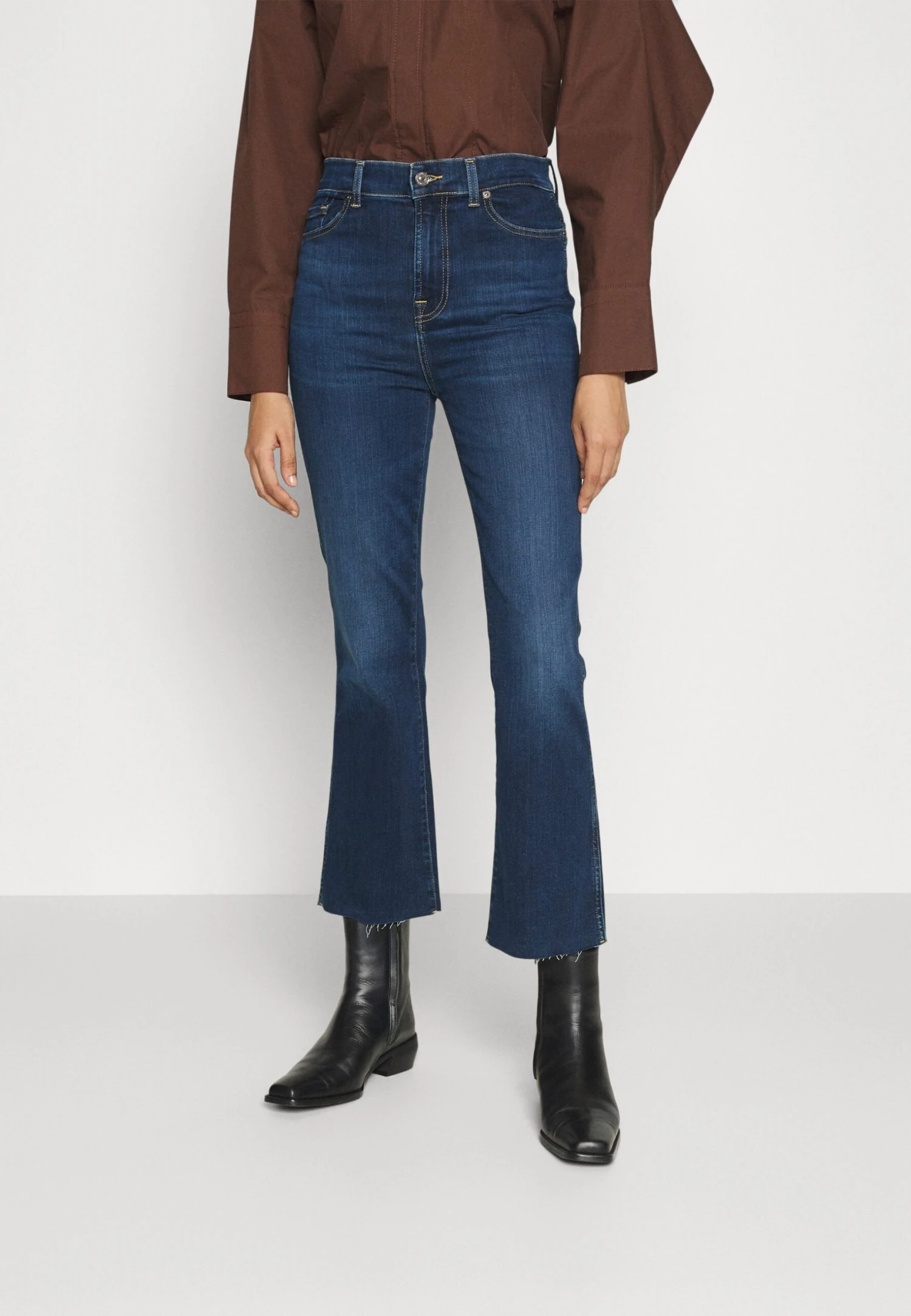 7 For All Mankind Jeans BootcutDark Blue Donna Jeans 7F121N0Z8-K11