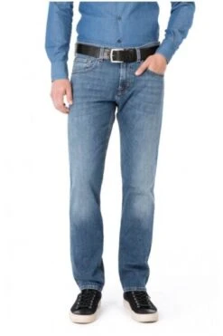 7 For All Mankind Straight I Jeans Usati Diritti Da Ny Dritti Blue