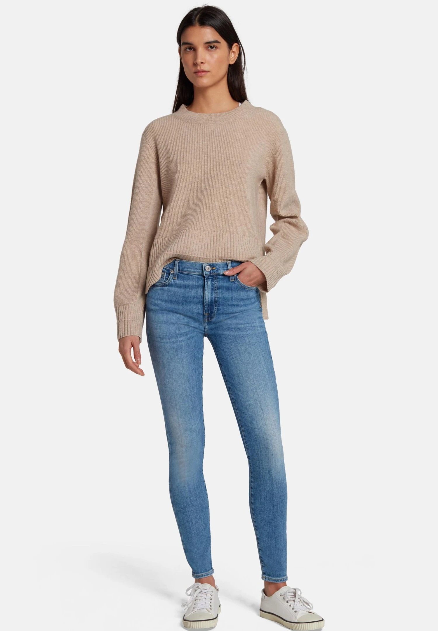 7 For All Mankind Illusion WithinJeans Skinny FitLight Blue Donna Jeans 7F121N0ZC-K11 4 7 For All Mankind Illusion WithinJeans Skinny FitLight Blue Donna Jeans 7F121N0ZC-K11 - immagine 2