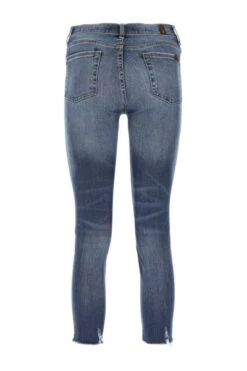 7 For All Mankind Skinny Jeans Stretch Denim Roxanne Jeans Blue