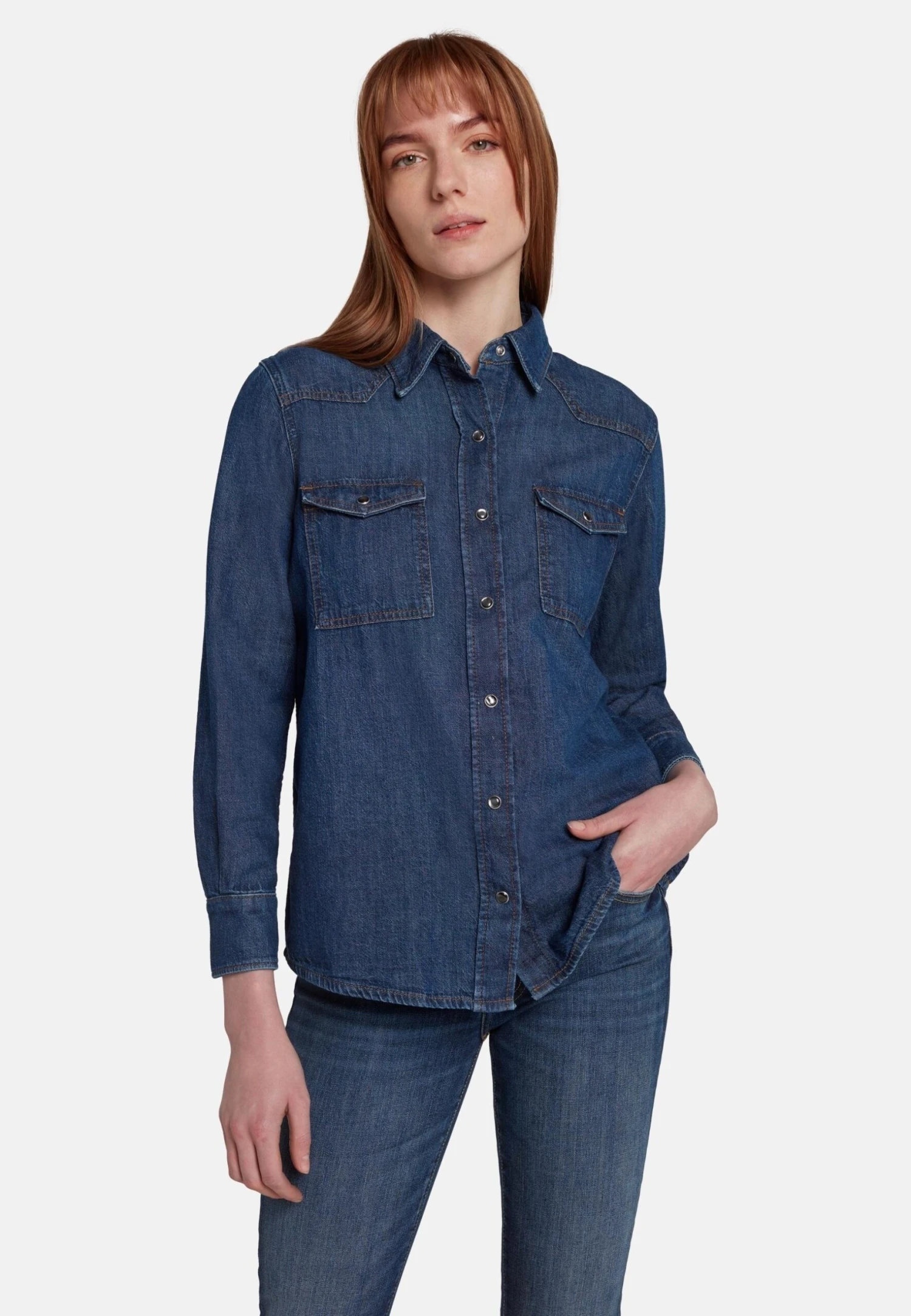 7 For All Mankind Emilia CamiciaMid Blue Donna Camicie E Bluse 7F121E01M-K11 7 7 For All Mankind Emilia CamiciaMid Blue Donna Camicie E Bluse 7F121E01M-K11 - immagine 5