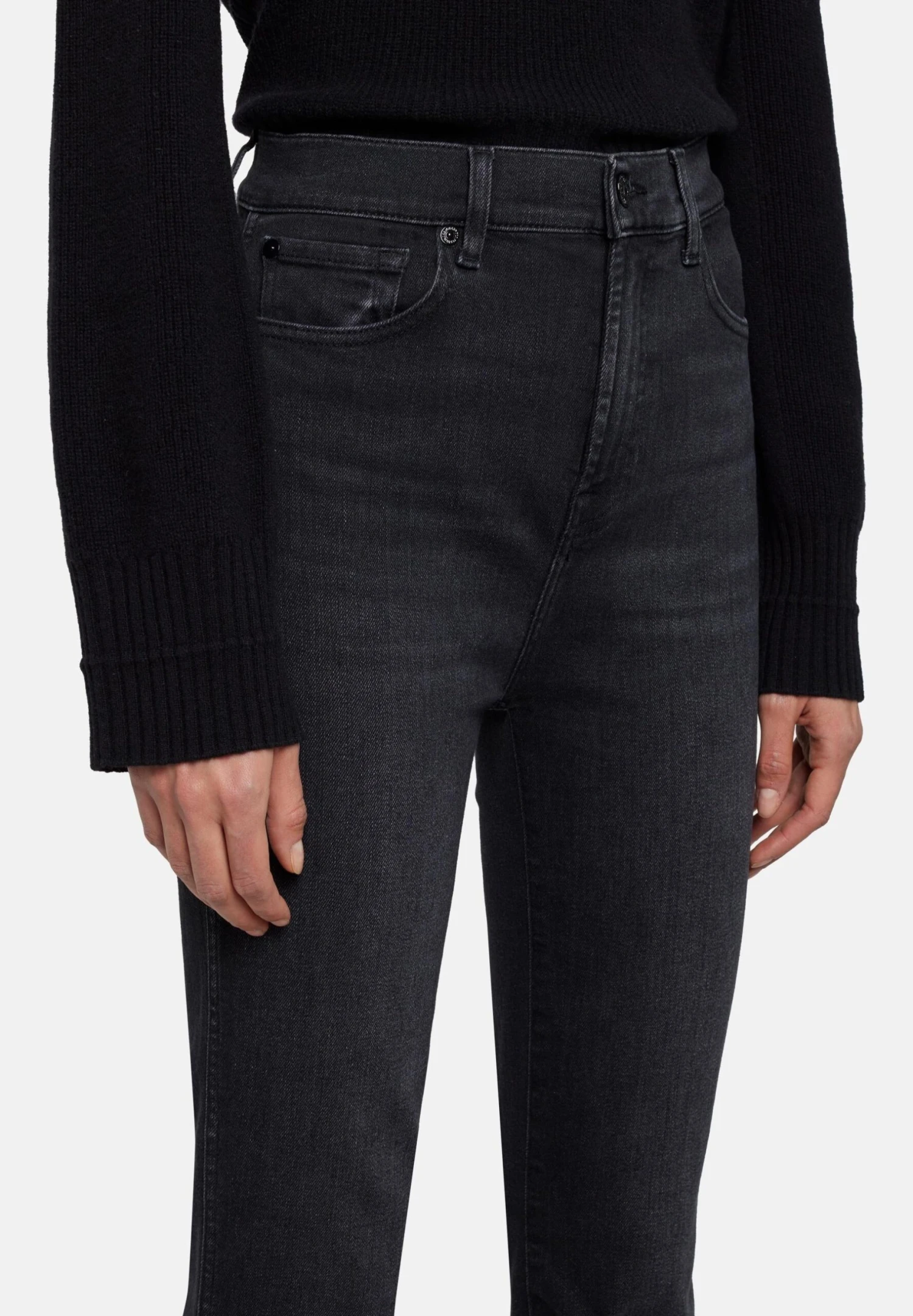 7 For All Mankind Kick SliillborJeans A ZampaBlack Donna Jeans 7F121N0YV-Q11 6 7 For All Mankind Kick SliillborJeans A ZampaBlack Donna Jeans 7F121N0YV-Q11 - immagine 4