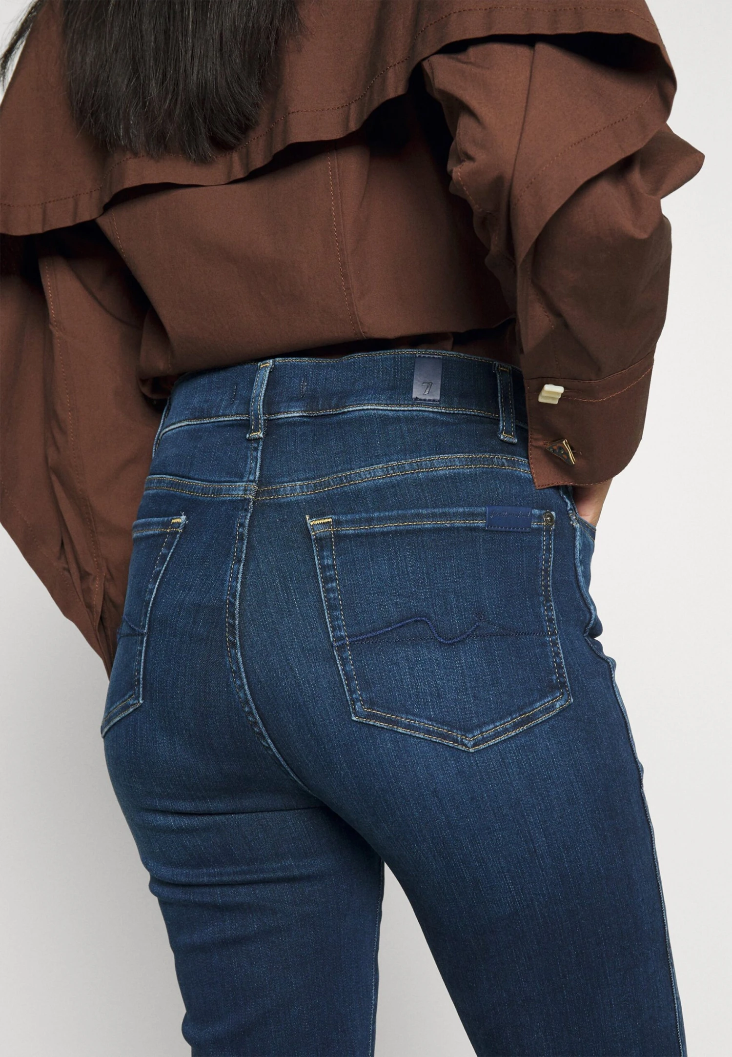 7 For All Mankind Jeans BootcutDark Blue Donna Jeans 7F121N0Z8-K11 6 7 For All Mankind Jeans BootcutDark Blue Donna Jeans 7F121N0Z8-K11 - immagine 4