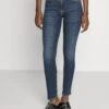 7 For All Mankind Roxanne Luxe Vintage Deep SoulJeans Slim FitDark Blue Donna Jeans 7F121N104-K11