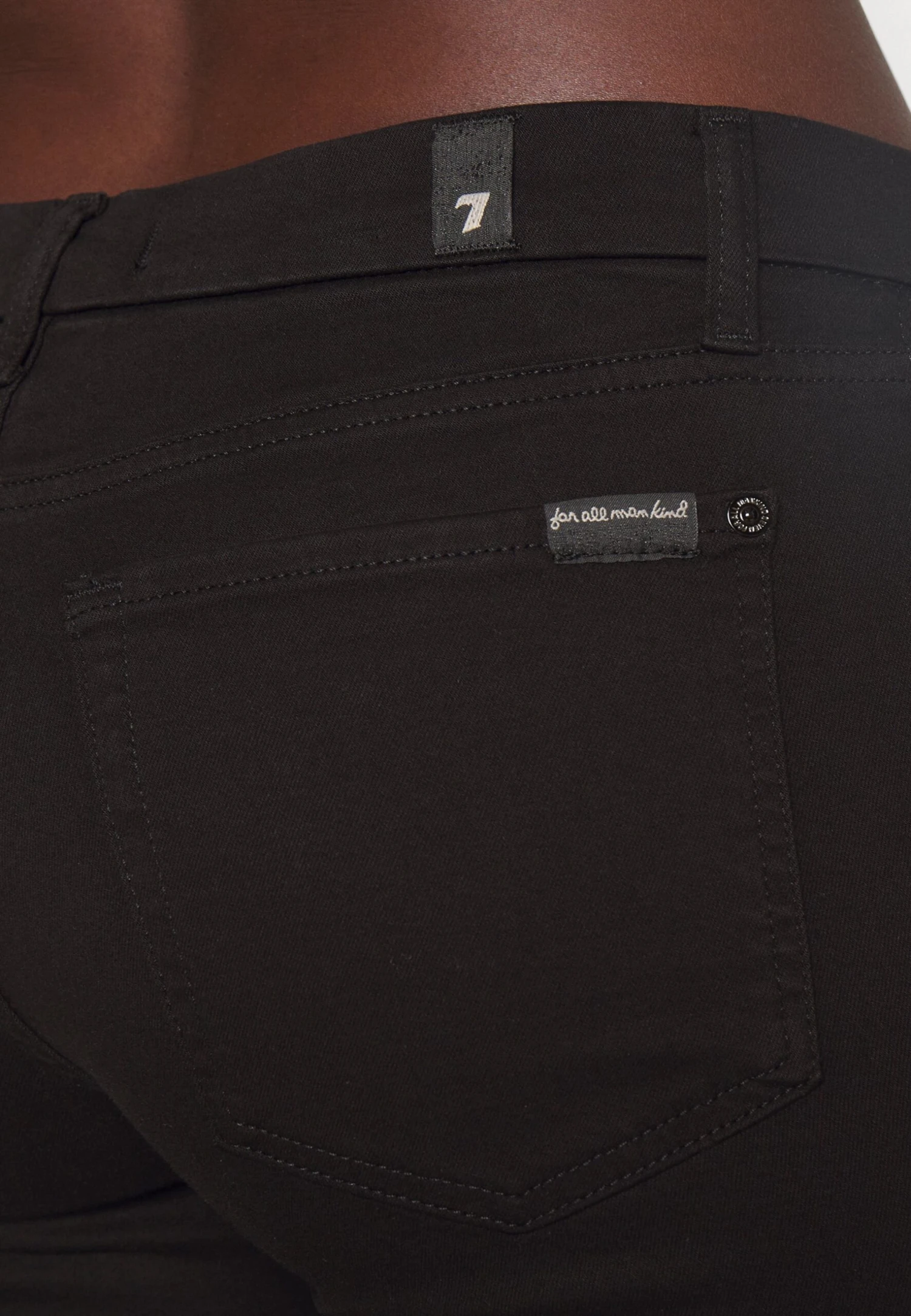 7 For All Mankind The Ankle Skinny Bair Eco Rinsed Jeans Skinny FitBlack Donna Jeans 7F121N0RK-Q11 8 7 For All Mankind The Ankle Skinny Bair Eco Rinsed Jeans Skinny FitBlack Donna Jeans 7F121N0RK-Q11 - immagine 6