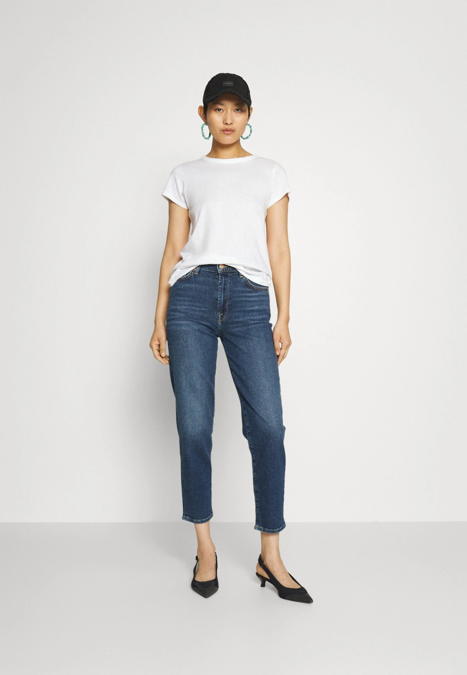 7 For All Mankind Malia Luxe Vintage Deep SoulJeans Tapered FitDark Blue Donna Jeans 7F121N0YX-K11 4 7 For All Mankind Malia Luxe Vintage Deep SoulJeans Tapered FitDark Blue Donna Jeans 7F121N0YX-K11 - immagine 2