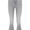 7 For All Mankind Stretch Stretch Denim HW Slim Jeans Gray