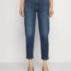 7 For All Mankind Malia Luxe Vintage Deep SoulJeans Tapered FitDark Blue Donna Jeans 7F121N0YX-K11