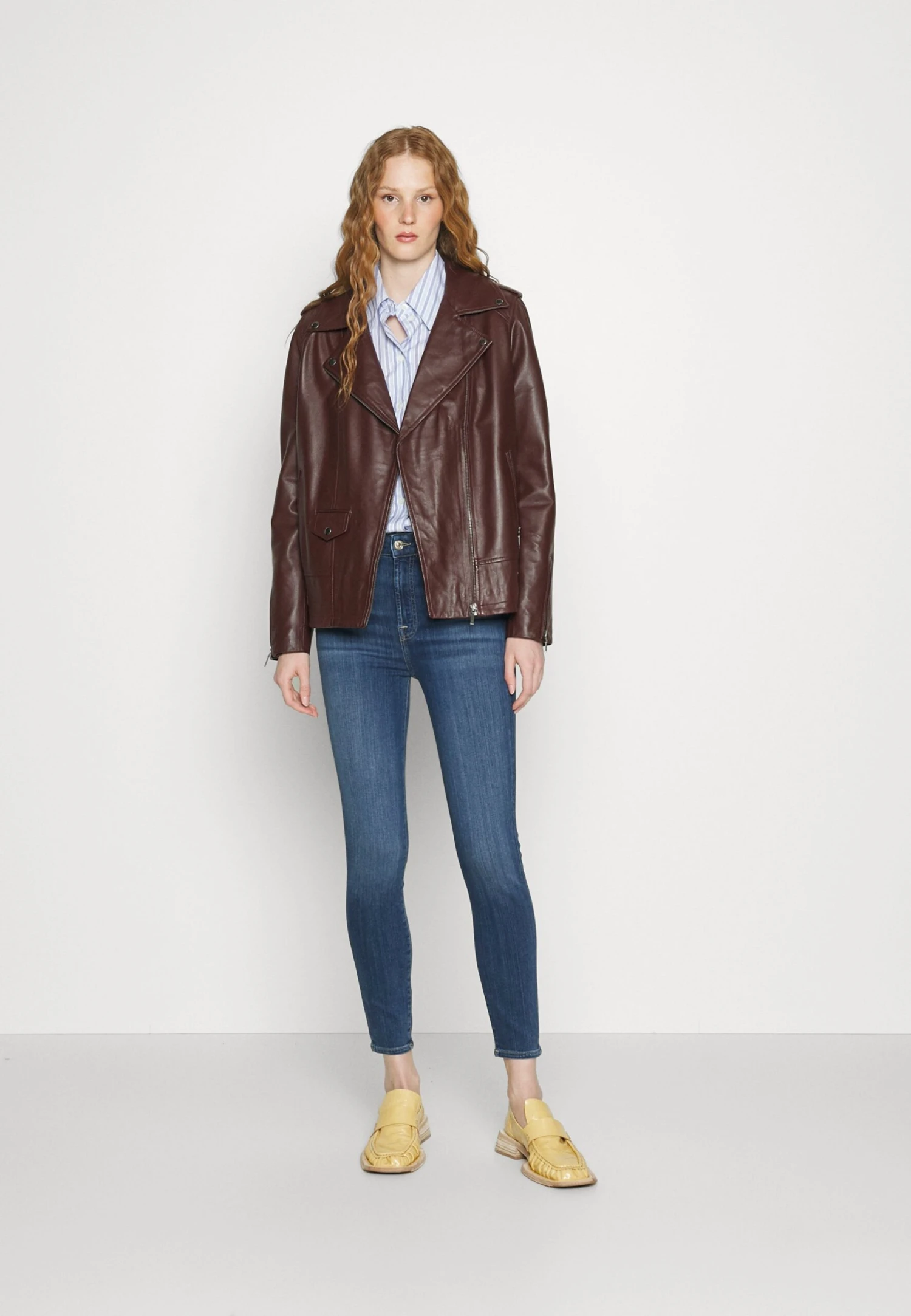 7 For All Mankind Aubrey SliillluxromJeans Skinny FitMid Blue Donna Jeans 7F121N10C-K11 4 7 For All Mankind Aubrey SliillluxromJeans Skinny FitMid Blue Donna Jeans 7F121N10C-K11 - immagine 2