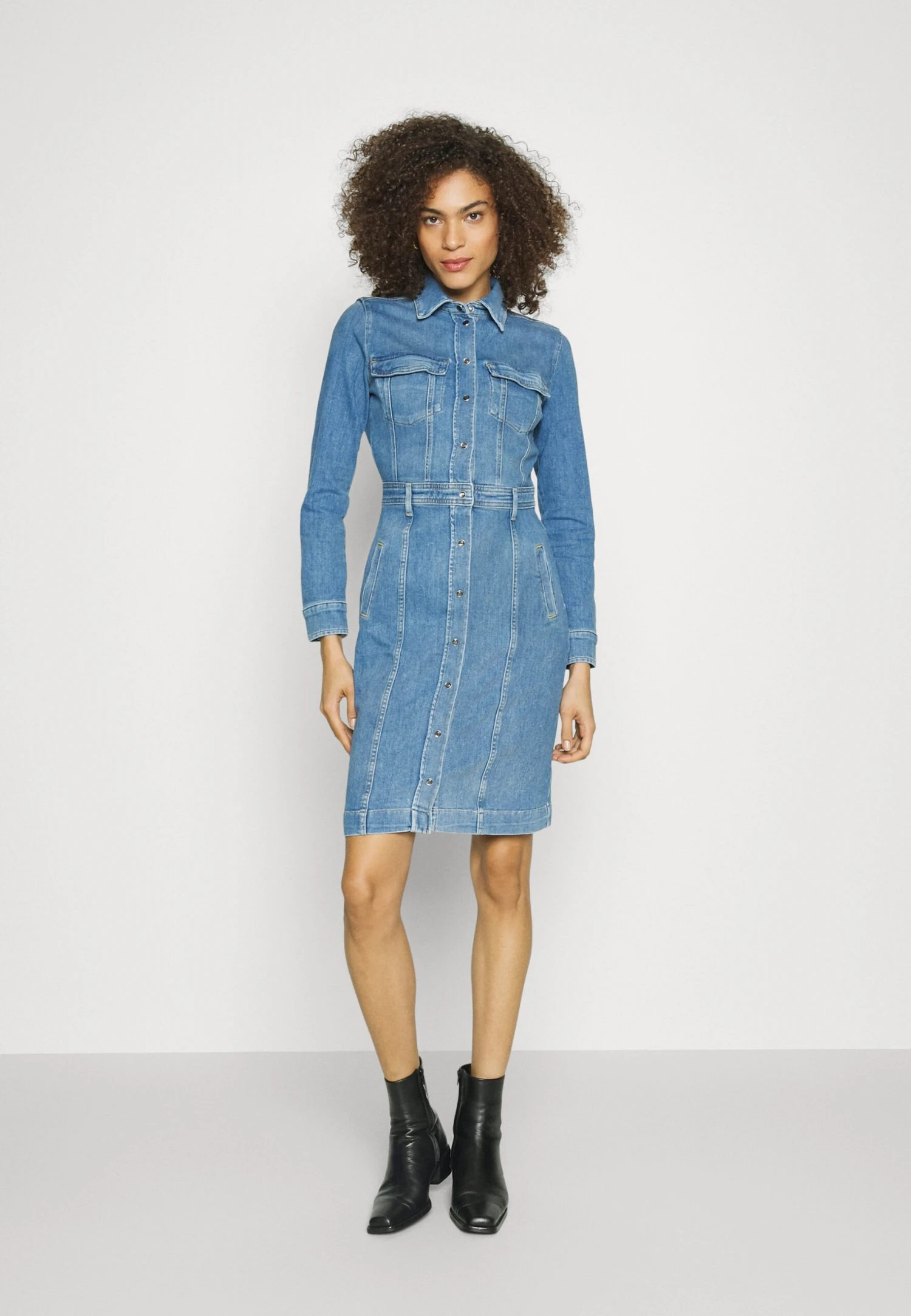 7 For All Mankind Vestito Di JeansLight Blue Donna Vestiti 7F121C015-K11 3 7 For All Mankind Vestito Di JeansLight Blue Donna Vestiti 7F121C015-K11