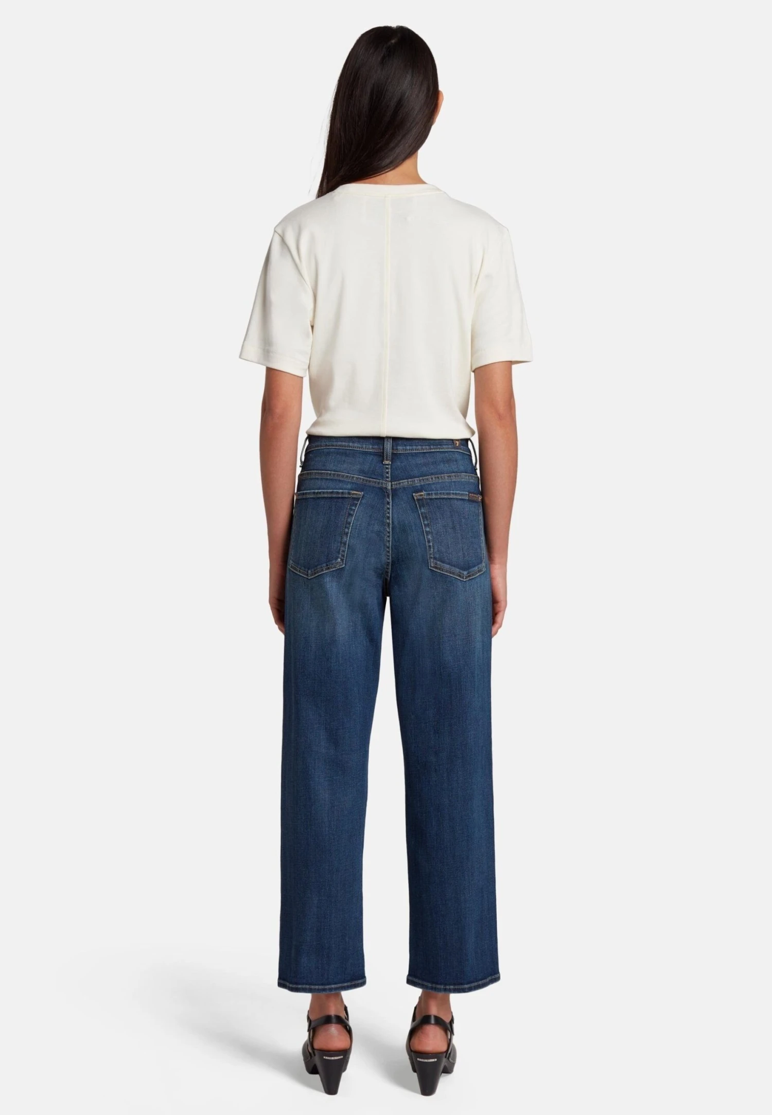 7 For All Mankind The ModernJeans A SigarettaDark Blue Donna Jeans 7F121N11F-K11 5 7 For All Mankind The ModernJeans A SigarettaDark Blue Donna Jeans 7F121N11F-K11 - immagine 3