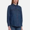 7 For All Mankind Emilia CamiciaMid Blue Donna Camicie E Bluse 7F121E01M-K11