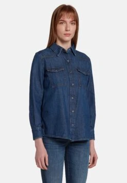 7 For All Mankind Emilia CamiciaMid Blue Donna Camicie E Bluse 7F121E01M-K11