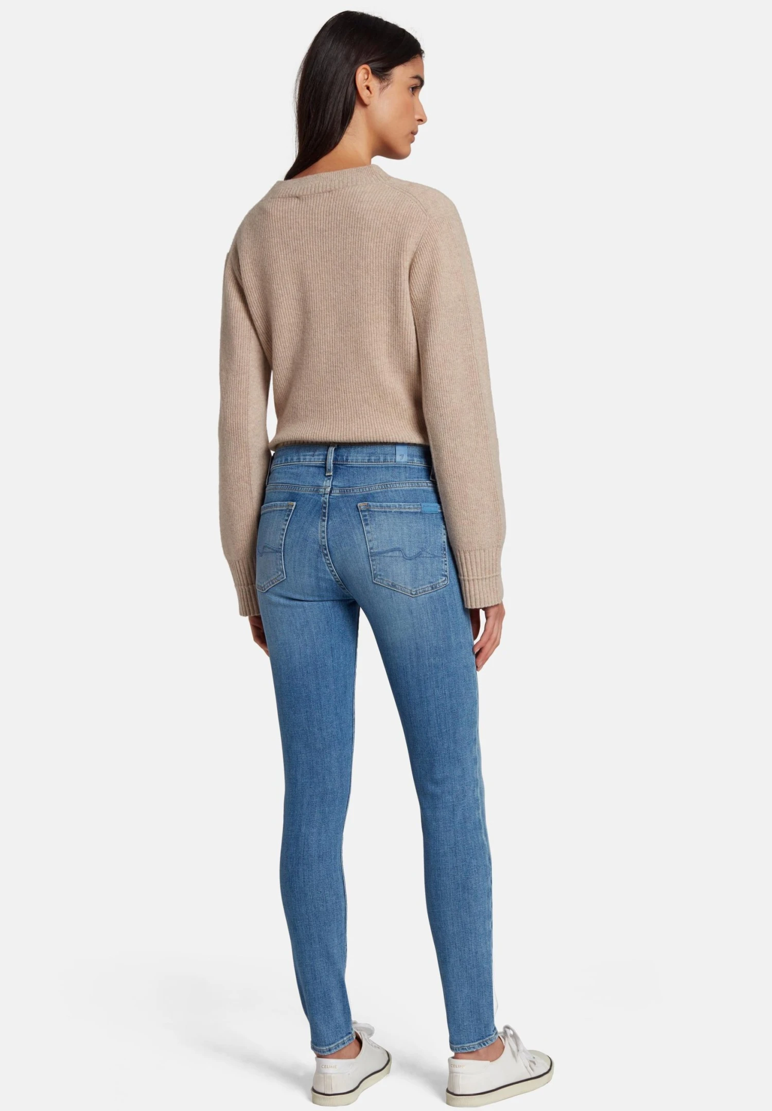 7 For All Mankind Illusion WithinJeans Skinny FitLight Blue Donna Jeans 7F121N0ZC-K11 5 7 For All Mankind Illusion WithinJeans Skinny FitLight Blue Donna Jeans 7F121N0ZC-K11 - immagine 3