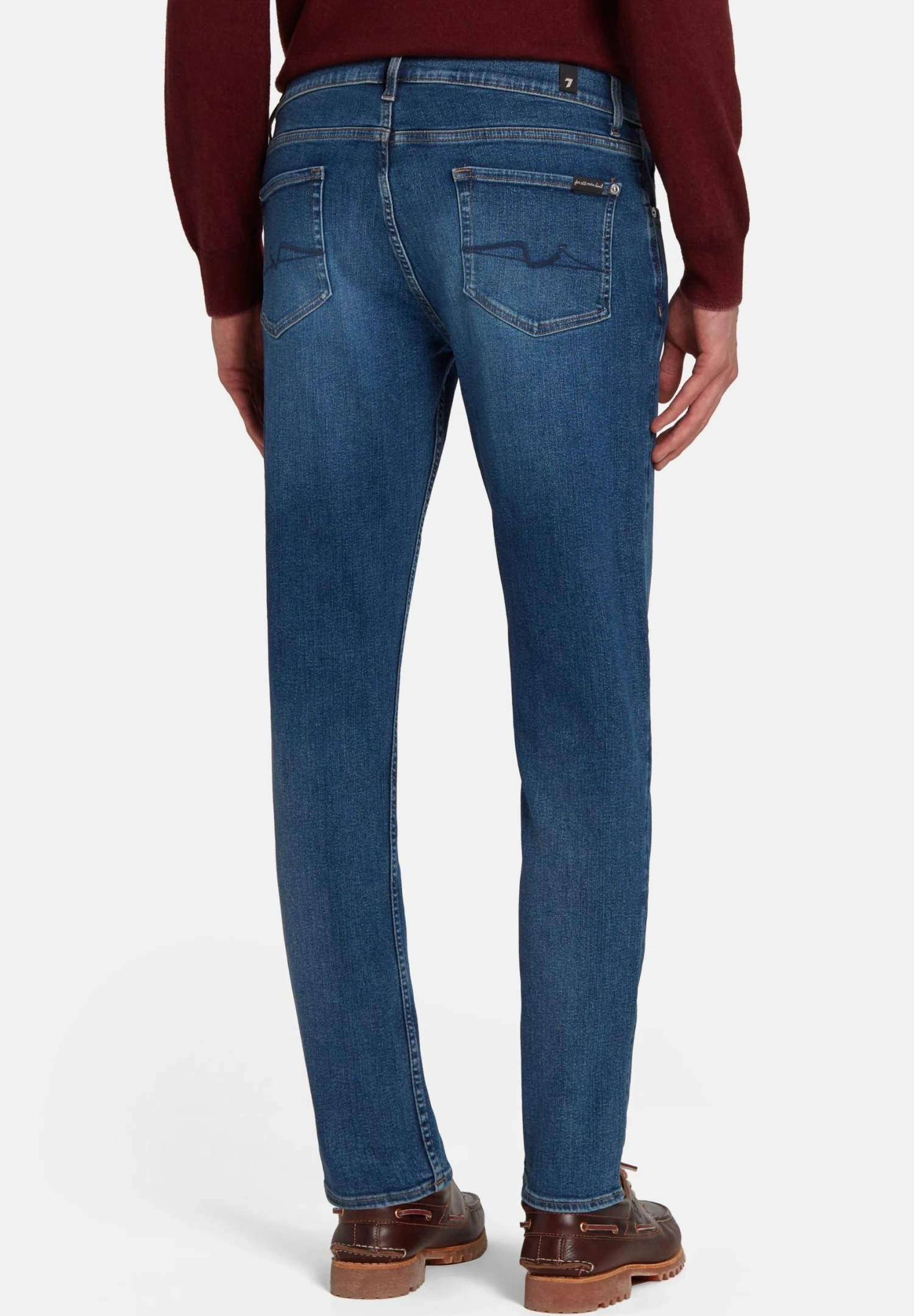 7 For All Mankind StrtektwiJeans Tapered FitMid Blue Uomo Jeans 7F122G0G0-K11 5 7 For All Mankind StrtektwiJeans Tapered FitMid Blue Uomo Jeans 7F122G0G0-K11 - immagine 3