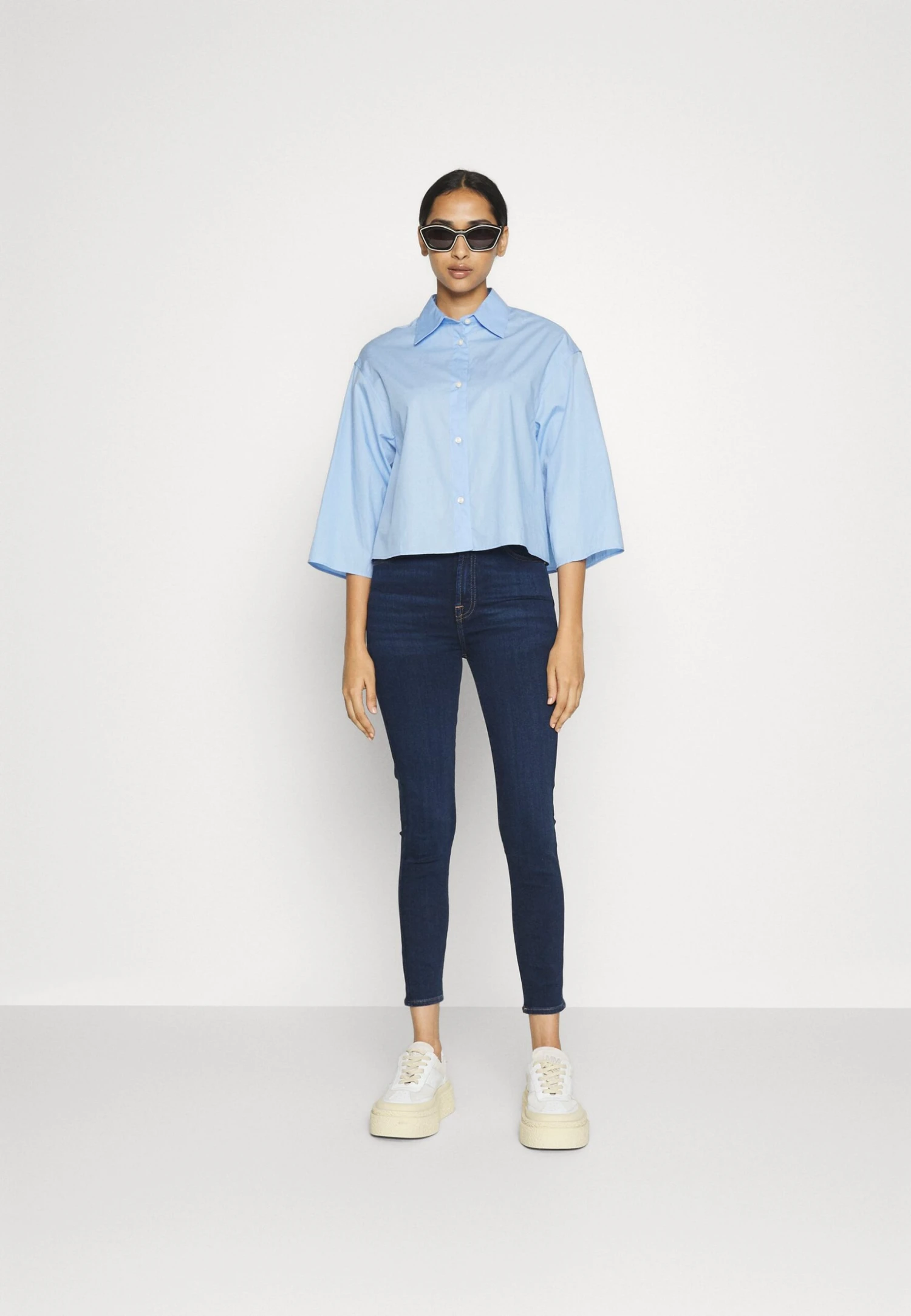 7 For All Mankind Aubrey SliillluxcosJeans Skinny FitDark Blue Donna Jeans 7F121N103-K11 4 7 For All Mankind Aubrey SliillluxcosJeans Skinny FitDark Blue Donna Jeans 7F121N103-K11 - immagine 2