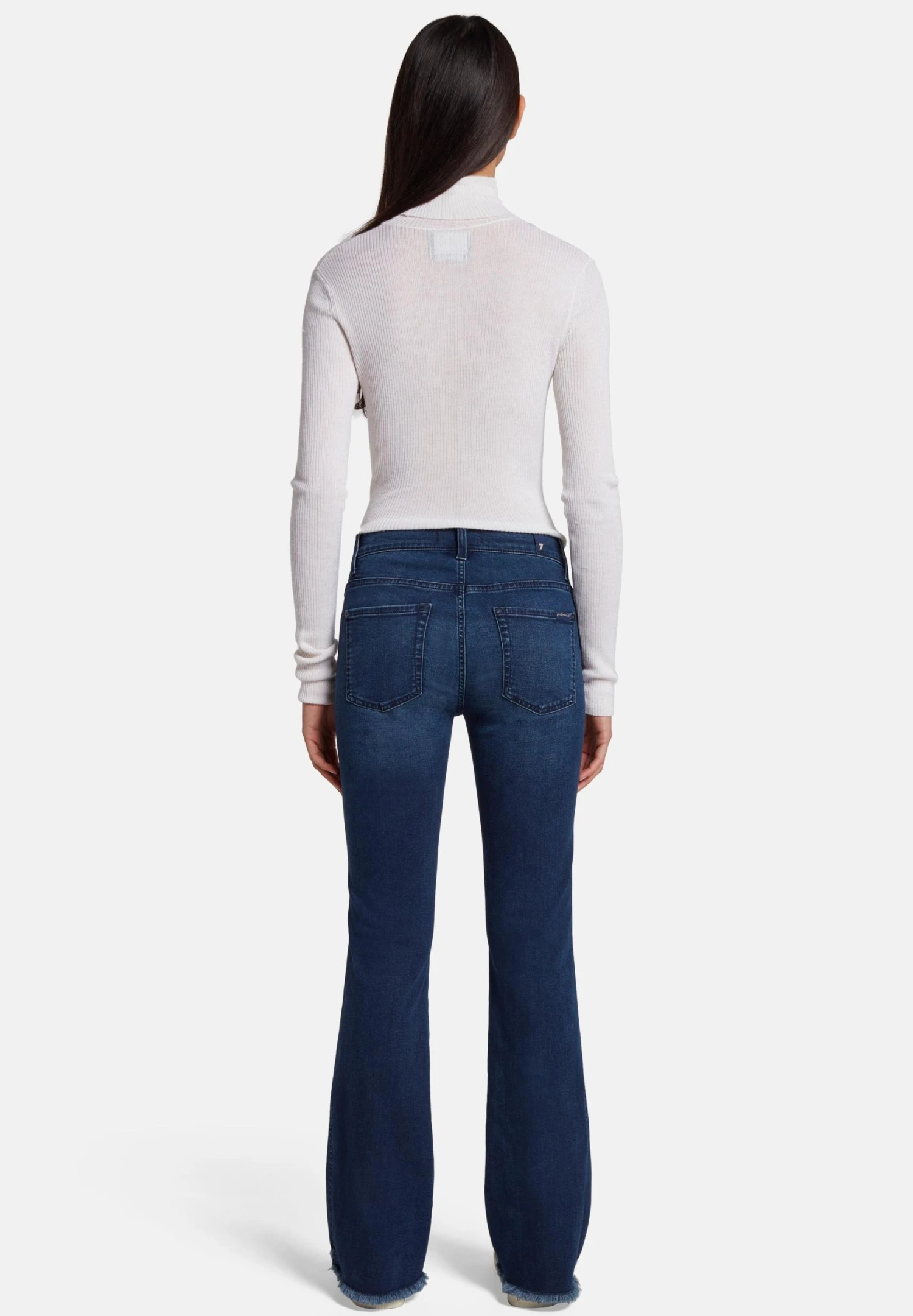 7 For All Mankind Tailorless BaiparaveJeans BootcutDark Blue Donna Jeans 7F121N102-K11 5 7 For All Mankind Tailorless BaiparaveJeans BootcutDark Blue Donna Jeans 7F121N102-K11 - immagine 3