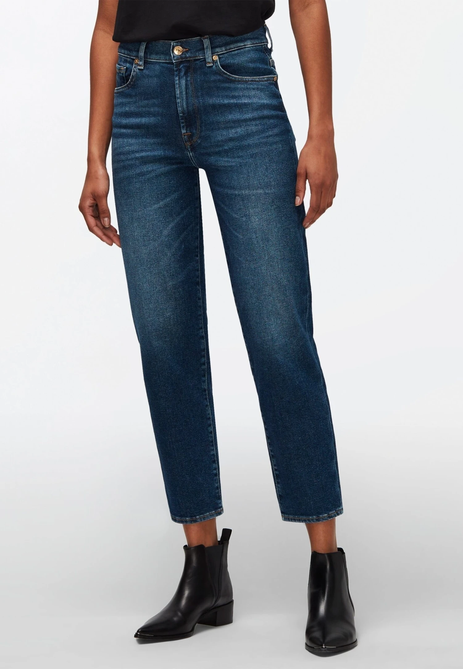 7 For All Mankind Jeans Slim FitMid Blue Donna Jeans 7F121N0SS-K11 3 7 For All Mankind Jeans Slim FitMid Blue Donna Jeans 7F121N0SS-K11