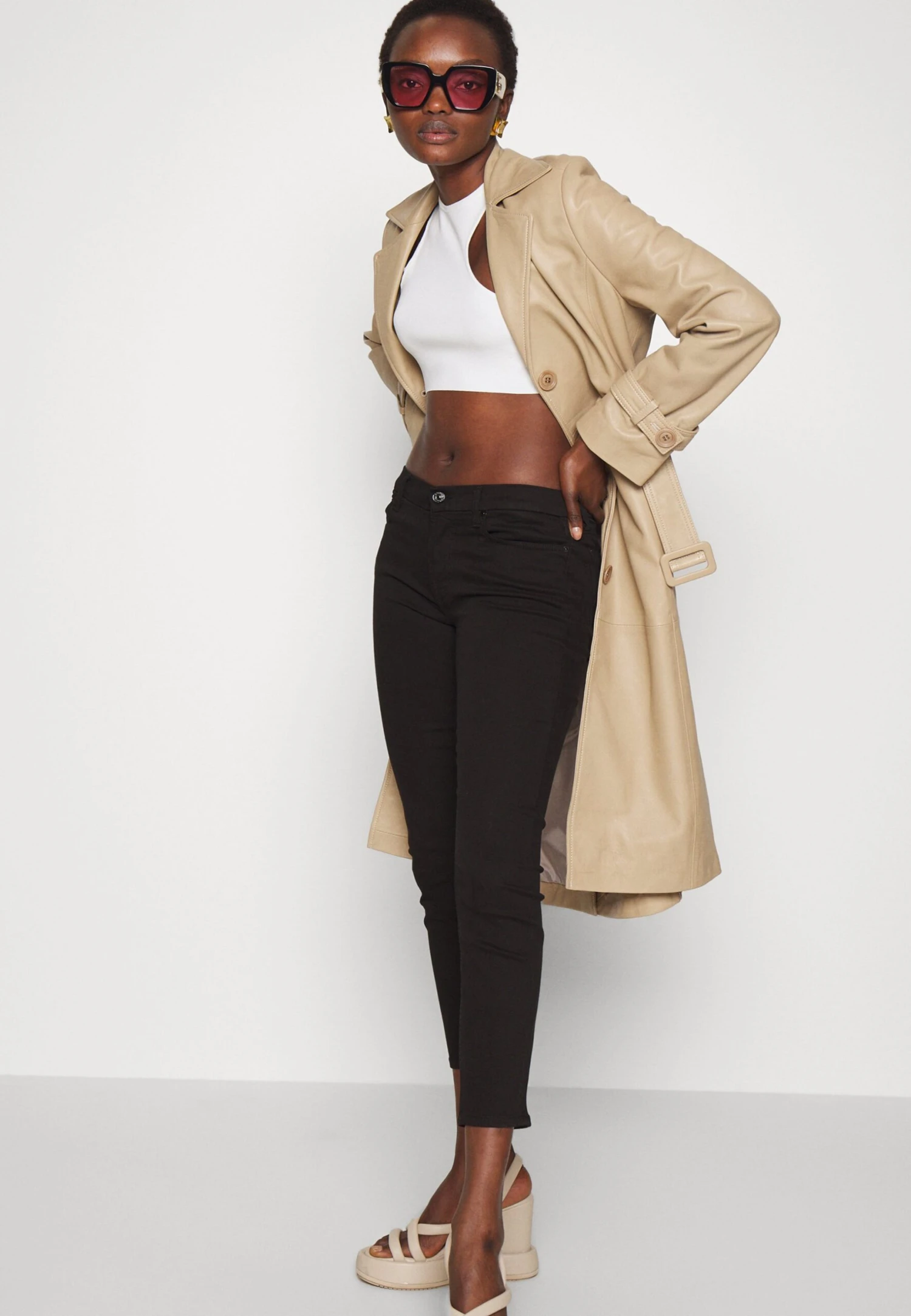 7 For All Mankind The Ankle Skinny Bair Eco Rinsed Jeans Skinny FitBlack Donna Jeans 7F121N0RK-Q11 6 7 For All Mankind The Ankle Skinny Bair Eco Rinsed Jeans Skinny FitBlack Donna Jeans 7F121N0RK-Q11 - immagine 4