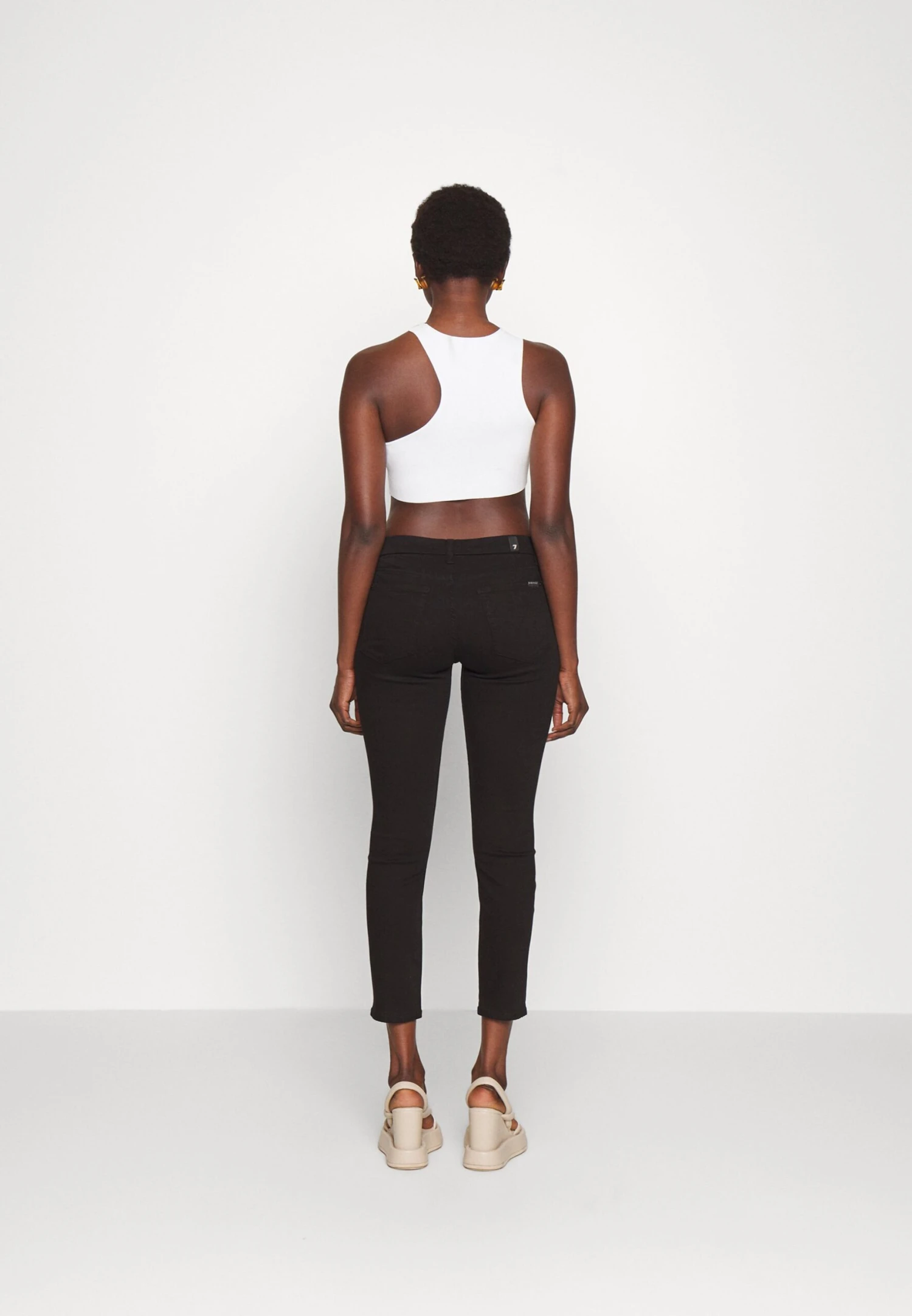 7 For All Mankind The Ankle Skinny Bair Eco Rinsed Jeans Skinny FitBlack Donna Jeans 7F121N0RK-Q11 5 7 For All Mankind The Ankle Skinny Bair Eco Rinsed Jeans Skinny FitBlack Donna Jeans 7F121N0RK-Q11 - immagine 3