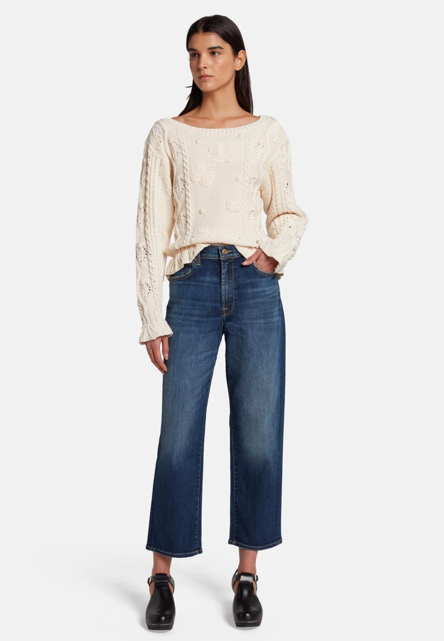 7 For All Mankind The ModernJeans A SigarettaDark Blue Donna Jeans 7F121N11F-K11 4 7 For All Mankind The ModernJeans A SigarettaDark Blue Donna Jeans 7F121N11F-K11 - immagine 2