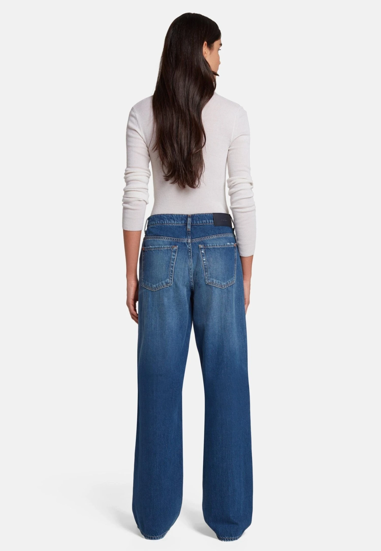 7 For All Mankind Tess Jeans A ZampaDark Blue Donna Jeans 7F121N110-K11 5 7 For All Mankind Tess Jeans A ZampaDark Blue Donna Jeans 7F121N110-K11 - immagine 3