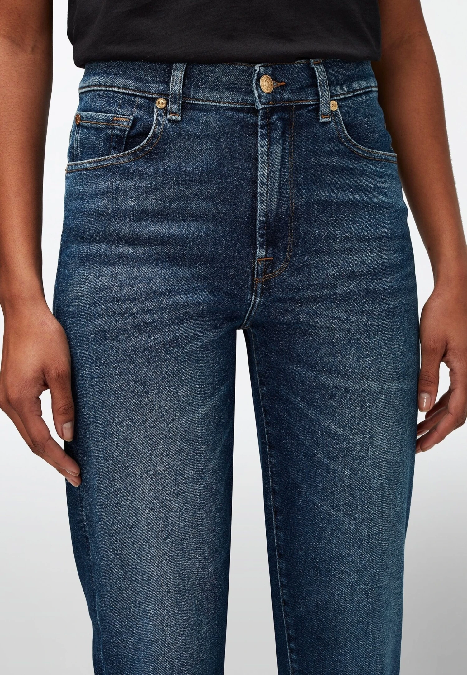 7 For All Mankind Jeans Slim FitMid Blue Donna Jeans 7F121N0SS-K11 6 7 For All Mankind Jeans Slim FitMid Blue Donna Jeans 7F121N0SS-K11 - immagine 4