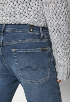 7 For All Mankind Slimmy Stretch Tek TwisterJeans Slim FitMid Blue Denim Uomo Jeans 7F122G0FK-K11 -Vendite 7 For All Mankind f079c2d12baf48808f7214d60ee20dc1