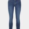7 For All Mankind The Ankle Bair Eco DuchessJeans Skinny FitMid Blue Donna Jeans 7F121N0RL-K11