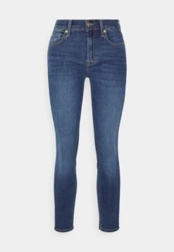 7 For All Mankind The Ankle Bair Eco DuchessJeans Skinny FitMid Blue Donna Jeans 7F121N0RL-K11