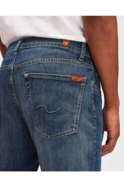 7 For All Mankind Straight Jeans Di Denim Lavati Usati A Metà Snimyy Blue 8 7 For All Mankind Straight Jeans Di Denim Lavati Usati A Metà Snimyy Blue -Vendite 7 For All Mankind f2dff9c70bdf840e64c44a4027a3458d