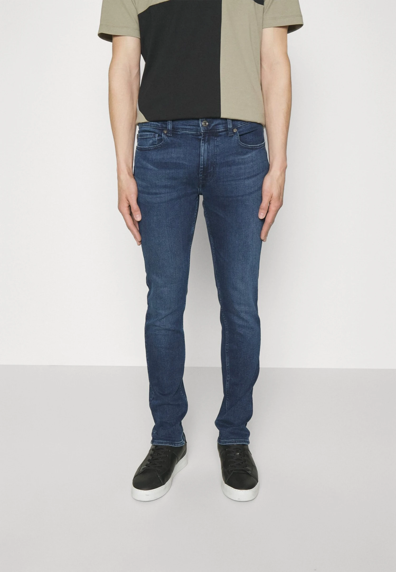 7 For All Mankind Paxtyn Tek RebusJeans Skinny FitDark Blue Uomo Jeans 7F122G0FI-K11 3 7 For All Mankind Paxtyn Tek RebusJeans Skinny FitDark Blue Uomo Jeans 7F122G0FI-K11